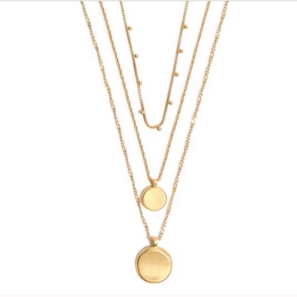 MADEWELL Coin Layered Necklace - Picture 2 of 3